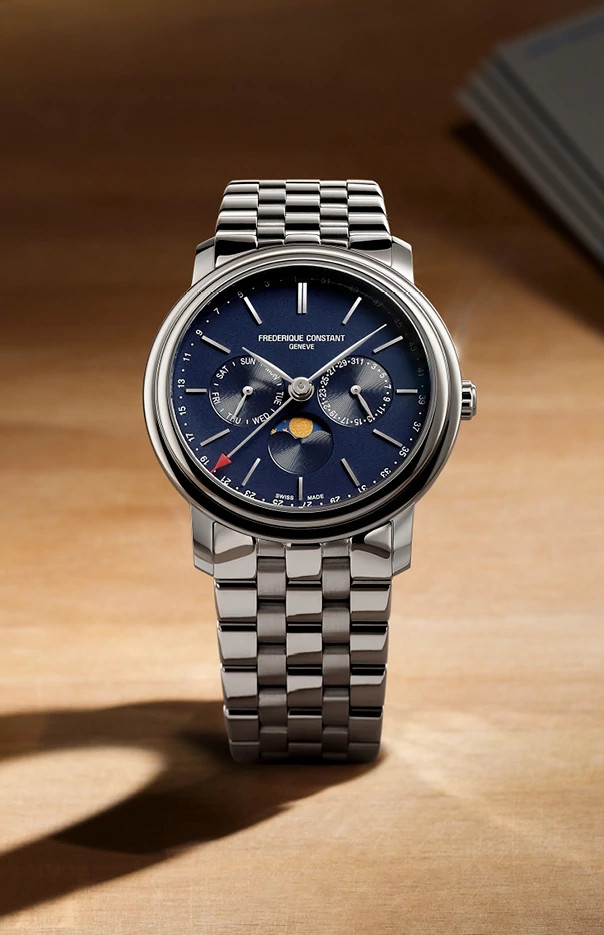 Classics Index Business Timer Watch FC-270N4P6B | Frederique Constant